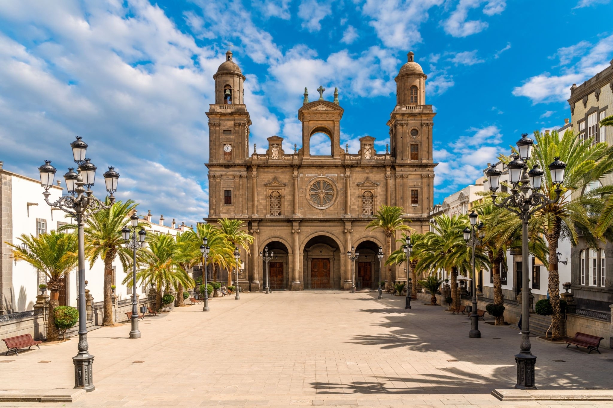 Plaza de Santa Ana y la catedral en Vegueta