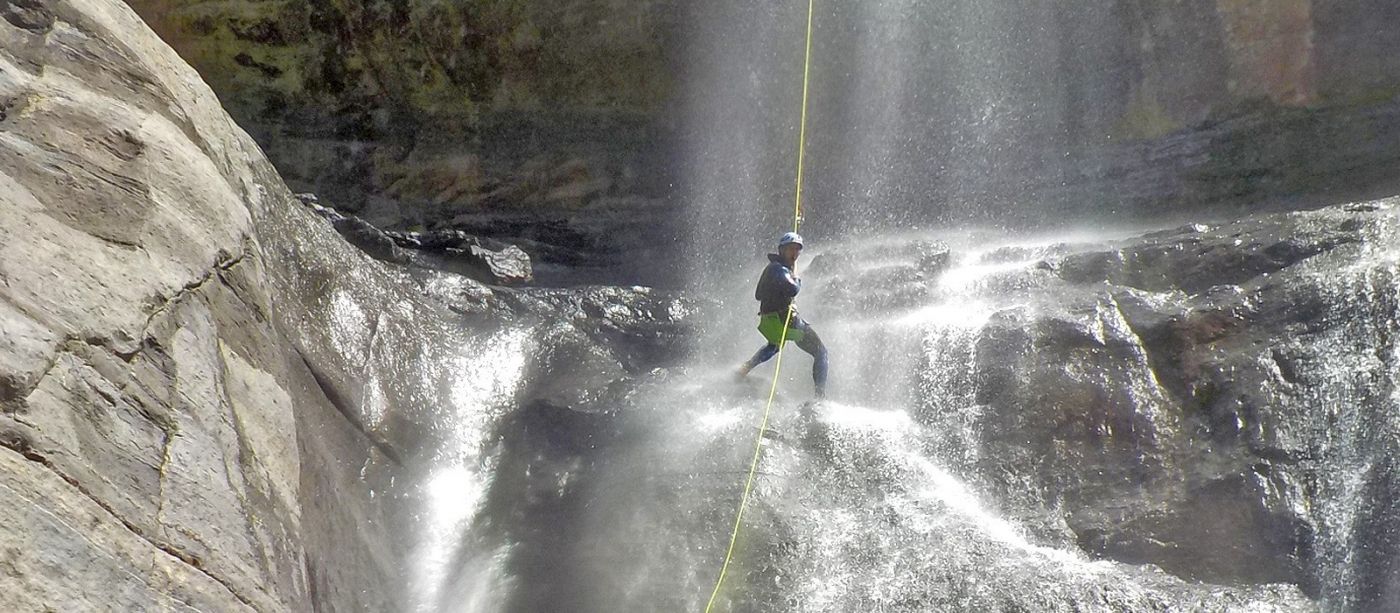 Barranquismo en el Barranco de Los Cernícalos