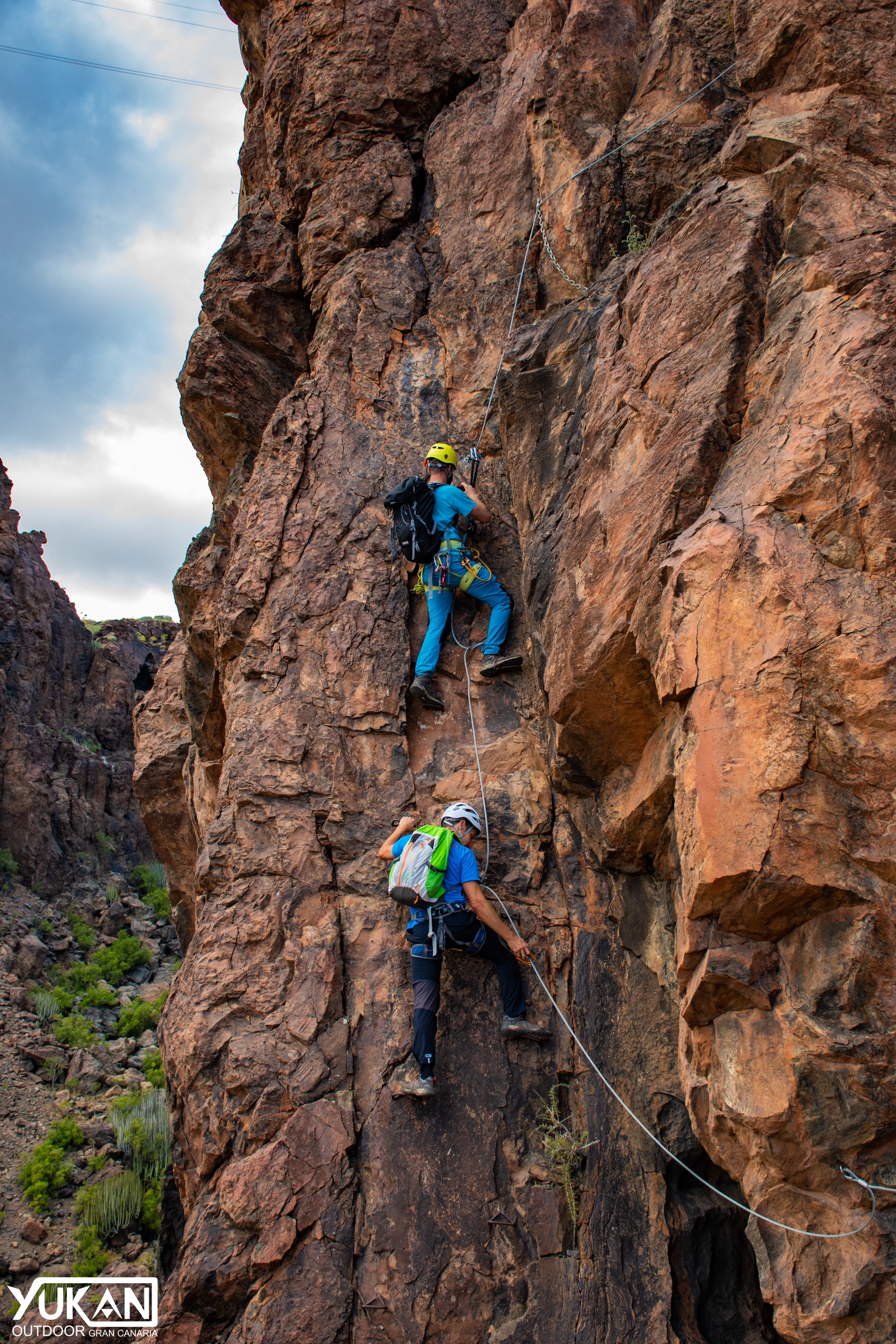 Vía ferrata Amor & Odio en San Agustín